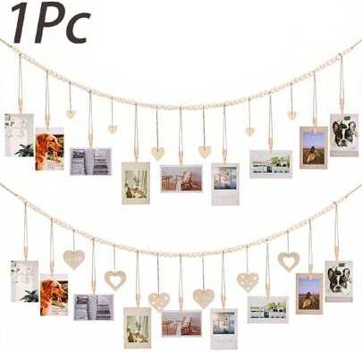 Shein Hanging With Clip With 9 Clips Photo Frame