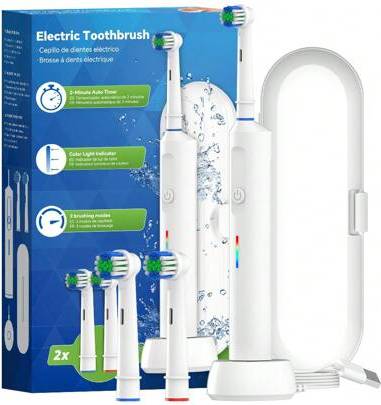 Shein Intelligent Rotating Electric Toothbrush USB Wireless Charging