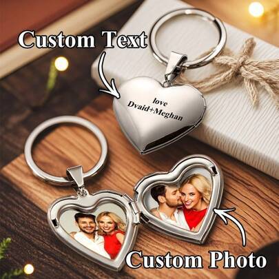Shein Custom Photo Keychain 2.9*2.7cm - Multi-Color