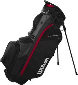 Wilson Let Golf Taske Sort Grå Rød