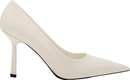 Pointed-Toe Pumps - Cream