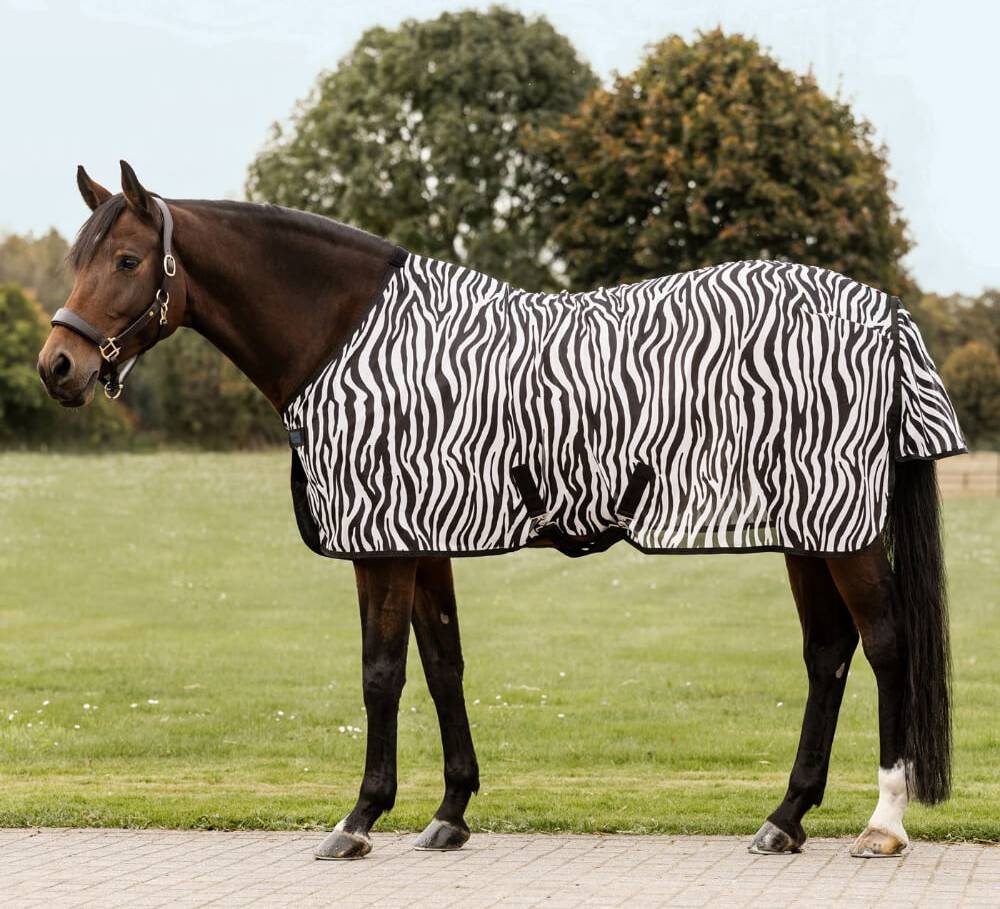 Waldhausen Zebra Fly Rug With Cross - Surcingles