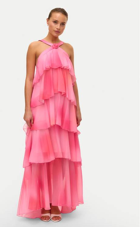 Vero Moda Vmfelicia Sl Ruffle Maxi Dress