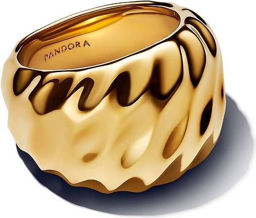 Pandora Essence Rippled Statement Ring - Gold