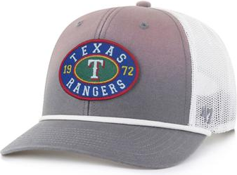 '47 Texas Rangers Tide Sweep Rope Trucker Adjustable Hat - Gray/White