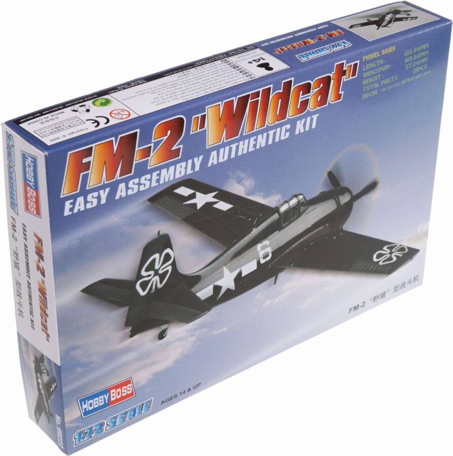 HobbyBoss FM-2 Wildcat Airplane Model Building Kit