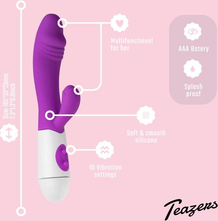 Vibratore Realistico Rabbit Viola