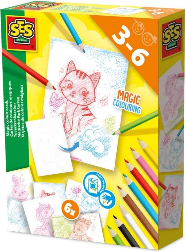 SES Creative Scratch Colour Cards Magic
