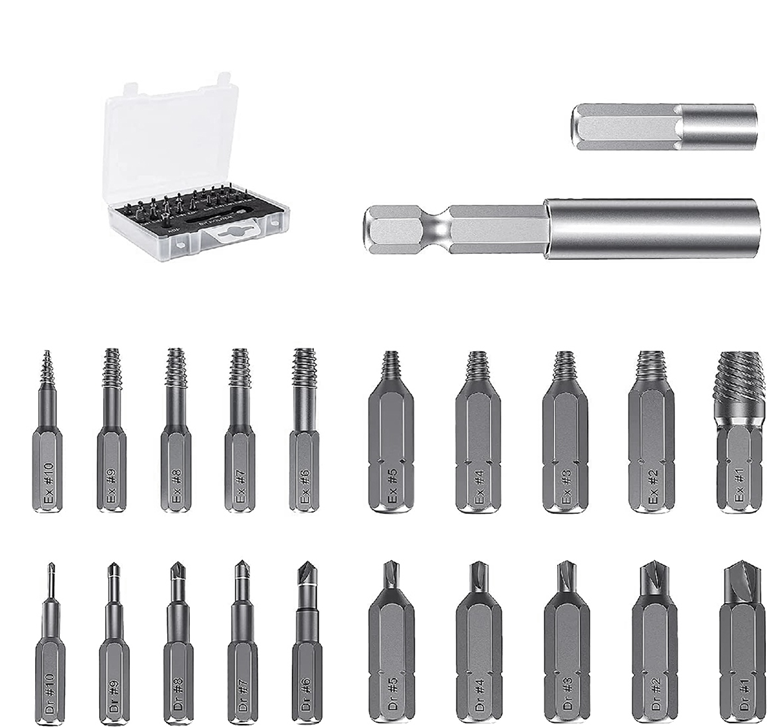 Typecat 22 Piece Damaged Screw Extractor Tool Kit