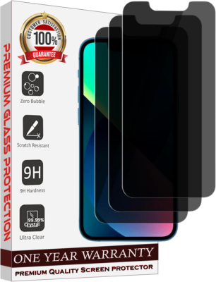 Iphone 12 privacy screen protector Entronix Anti-Spy Privacy Screen Protector Compatible With iPhone 12 Mini 3-Pi