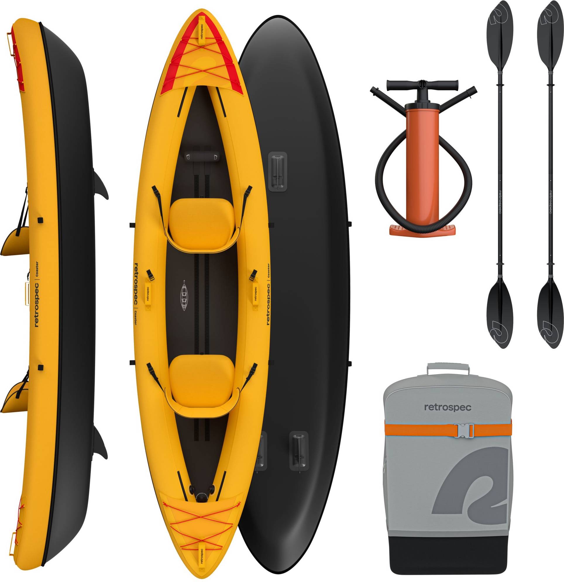 Inflatable kayaks Retrospec Coaster Inflatable Kayak 2 Person