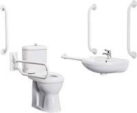 Balterley Comfort Height Pan 5 Grab Rails