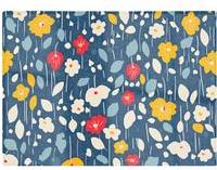 Warren Reed Falling Flowers In The Rain Multi One Size Chopping Board