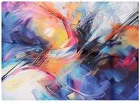Warren Reed Calm Amidst Colours Multi One Size Chopping Board