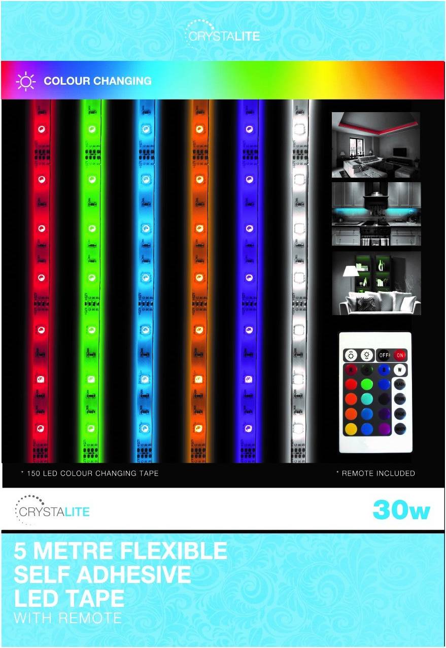 Status 30W LED Colour Changing - Clear Light Strip