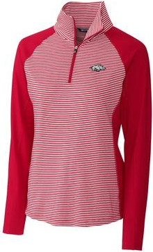 Cutter & Buck Cardinal Arkansas Razorbacks Forge Tonal Half-Zip Pullover Jacket
