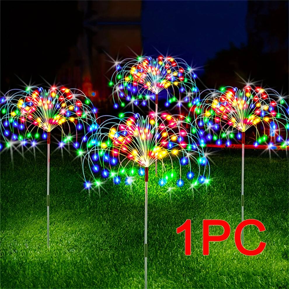 Sparklers SKESRJTOP 300LED Solar Garden Firework Lights Multicolor String Light