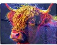 Warren Reed Highland Cow Multi One Size Chopping Board