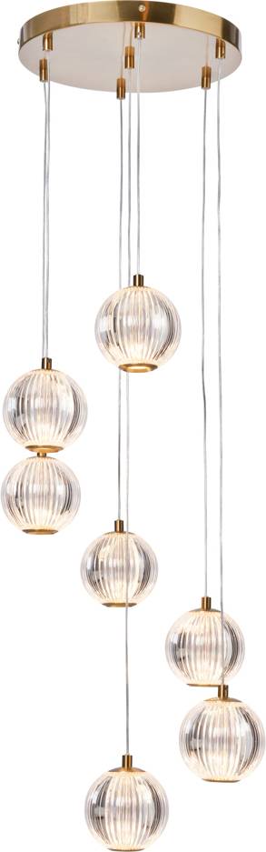 BHS Rimi Cluster Ceiling Light - Gold Pendant Lamp