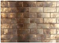 Warren Reed Bronze Gold Brick Pattern One Size Chopping Board 40cm
