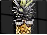 Warren Reed Pineapple In Glasses Multi One Size Chopping Board 30cm