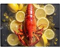 Warren Reed Lobster On Lemons Multi One Size Chopping Board