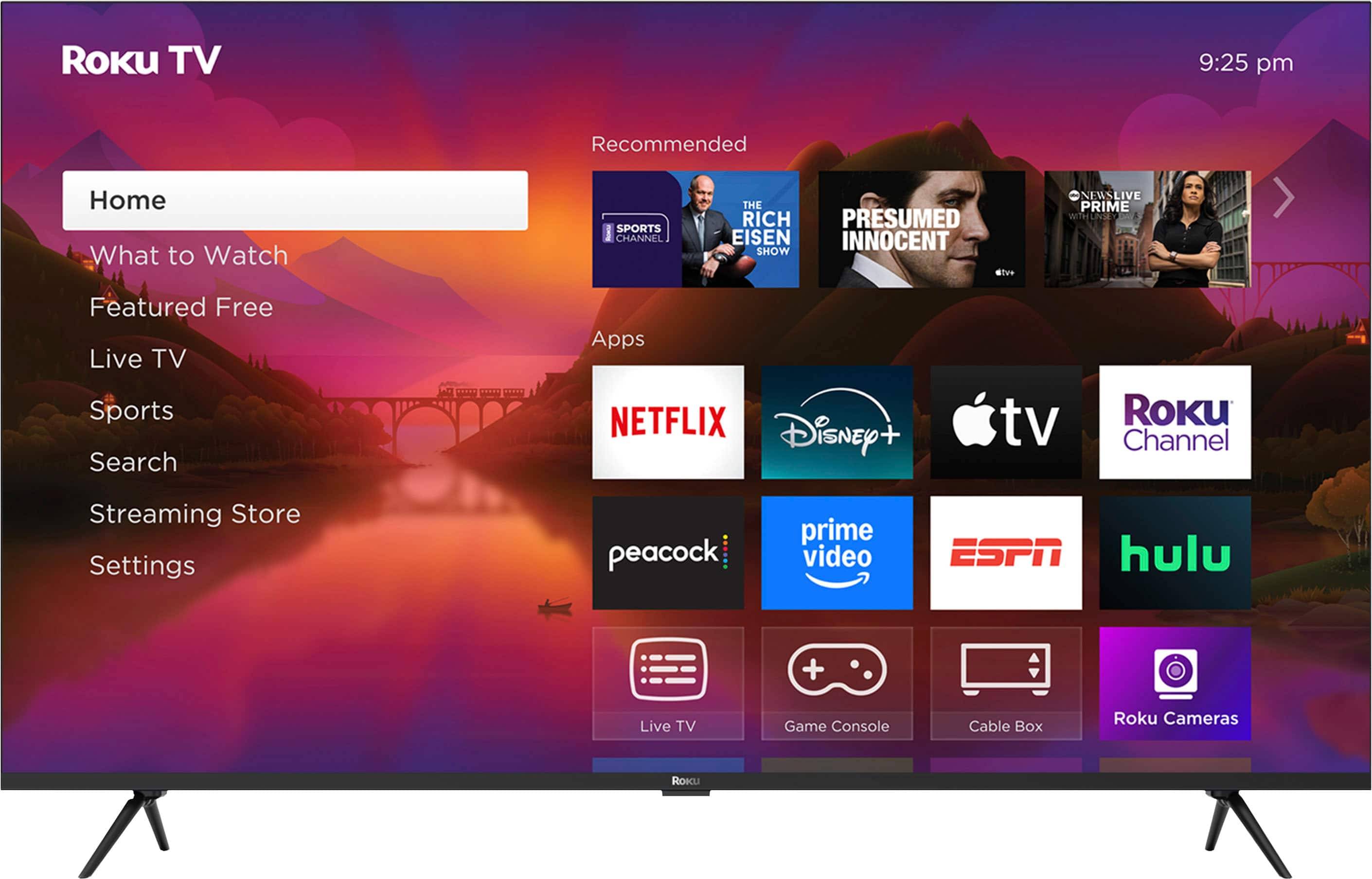 55 inch tv Roku 55 Inch Class Plus Series 4K QLED Mini-LED Smart RokuTV