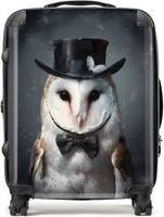 Warren Reed Owl In A Top Hat Suitcase Large