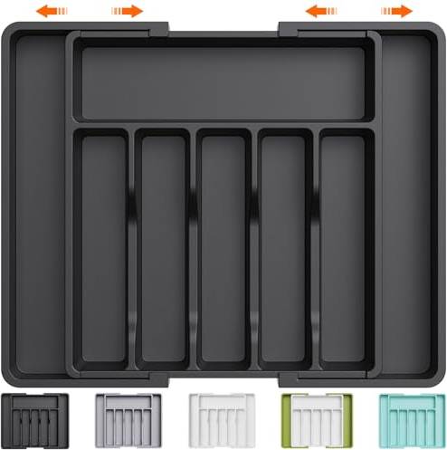 Large Extendable Drawer Organiser 8 Compartment