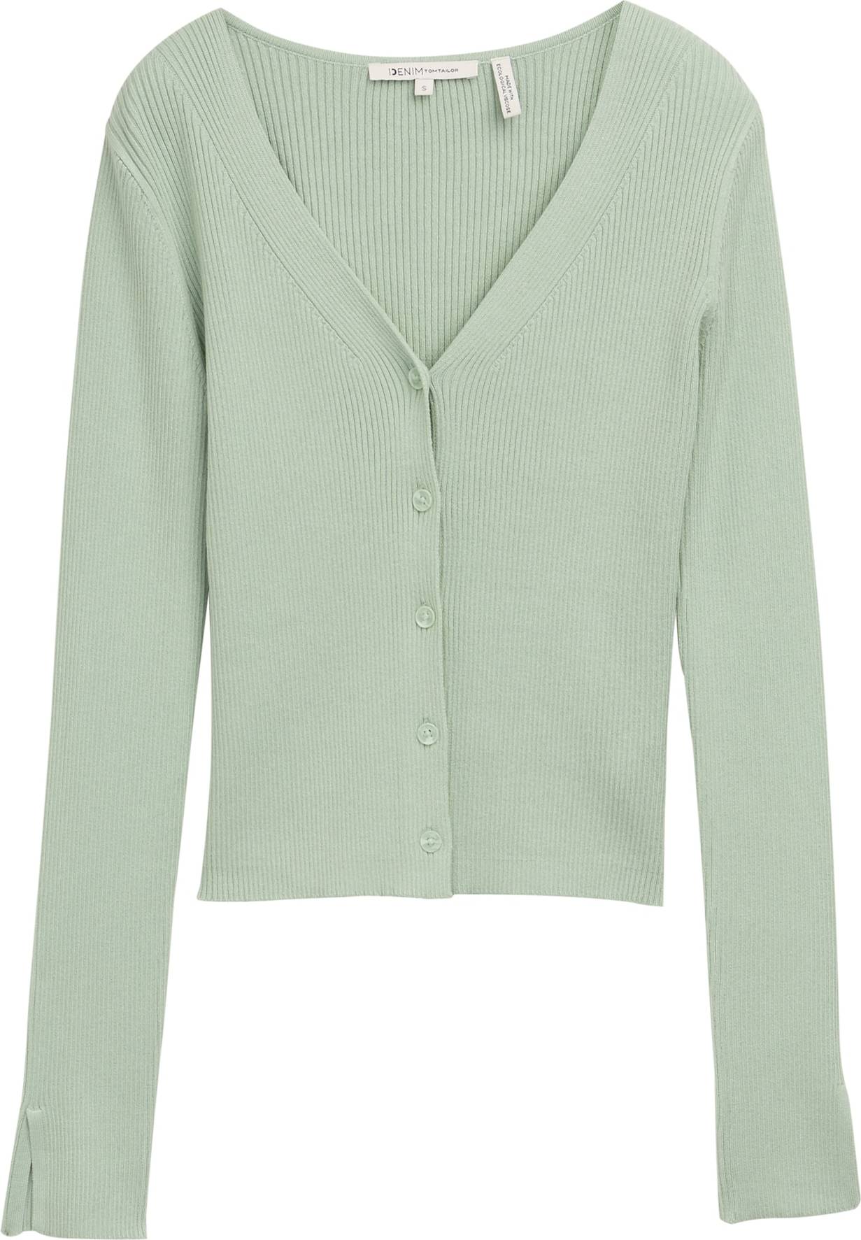 Knit Rib Cardigan - Green