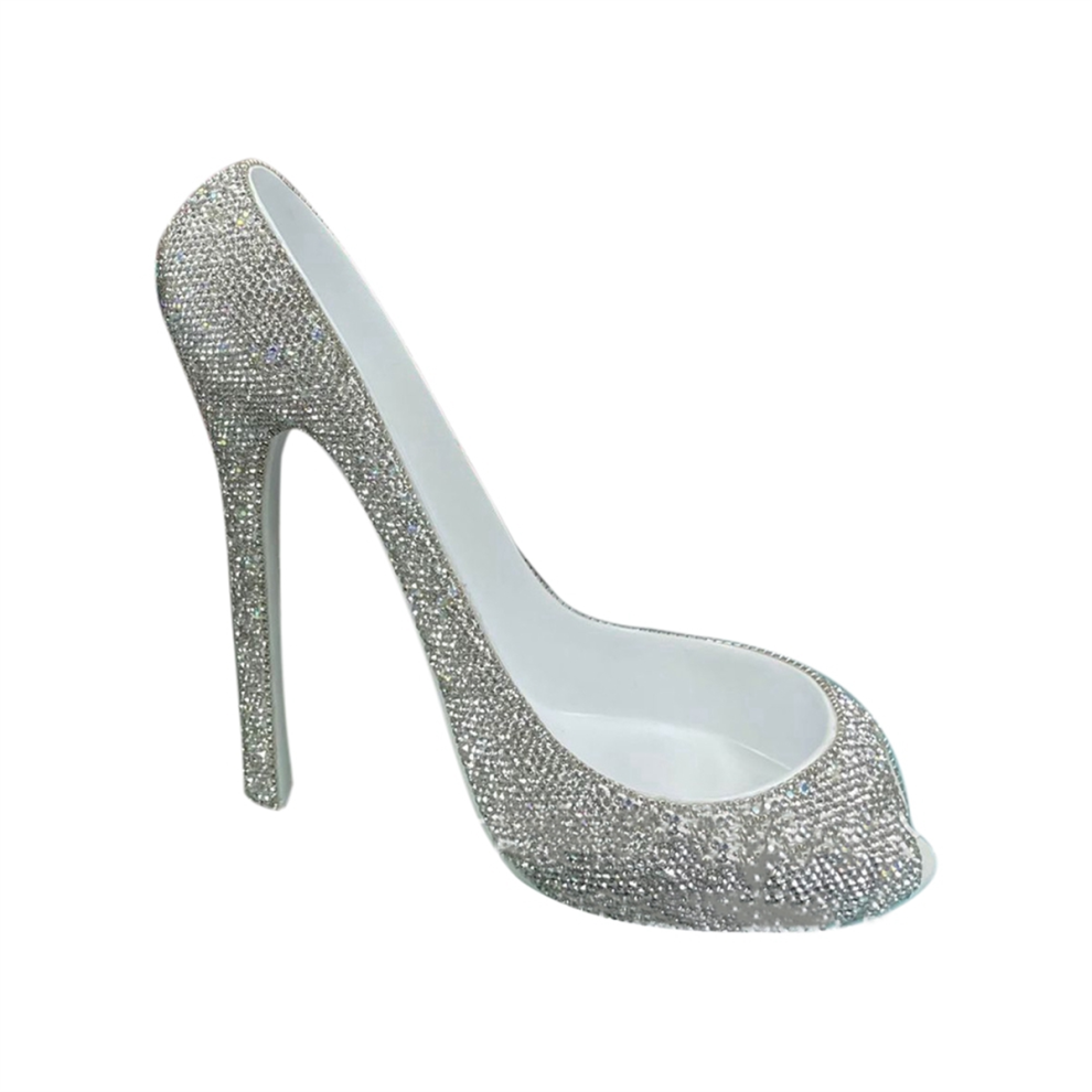 Typecat Elegant Rhinestone High Heel Wine Rack