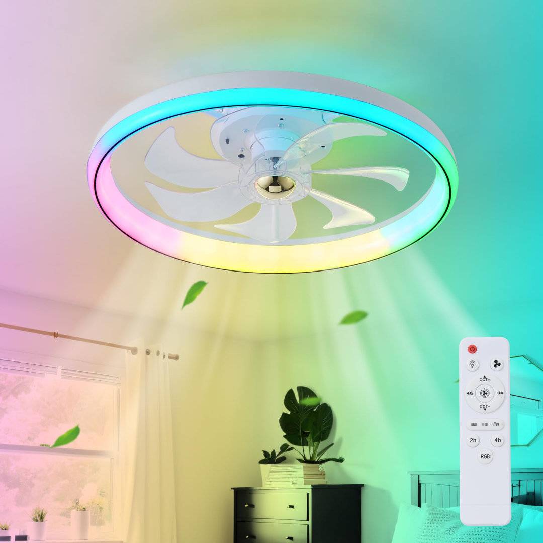 Metro Lane RGB LED Ceiling Fan With Lights