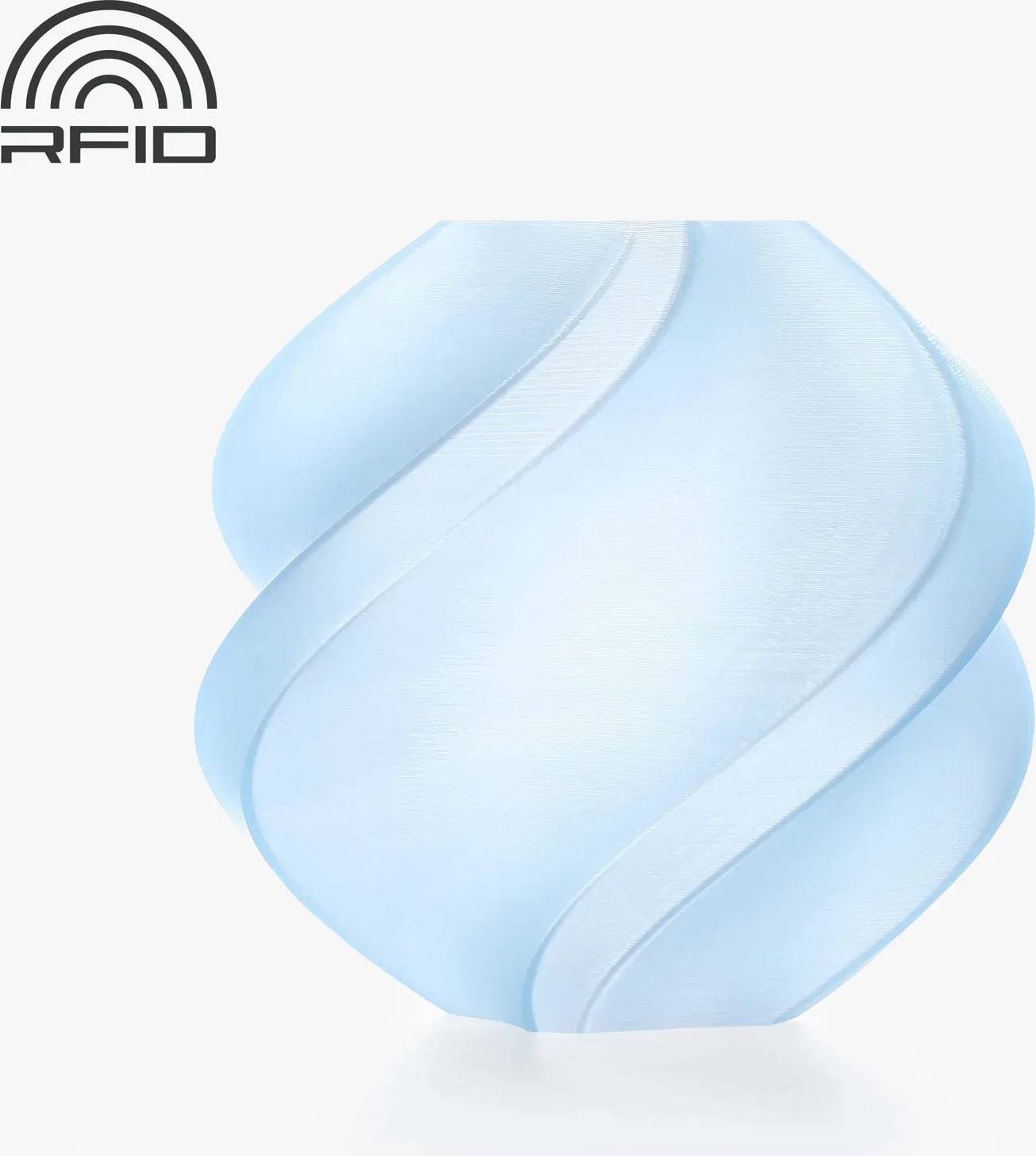 Bambu lab PLA Translucent Ice Blue Spole