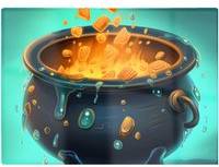 Warren Reed Bubbling Cauldron Splashart Multi One Size Chopping Board