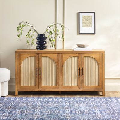 Middlebrook Modern 60-Inch Reeded with Arched Doors