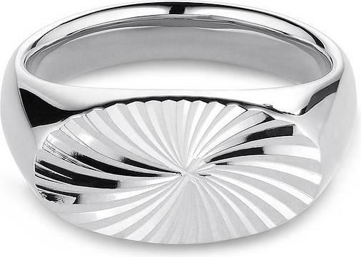 Signet ring silver Jane Kønig Reflection Signet Ring - Silver