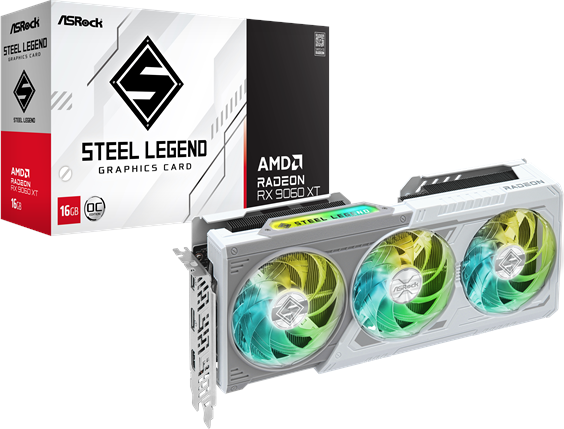 Rx 9060 Asrock Radeon RX 9060 XT Steel Legend 8GB GDDR6 RAM