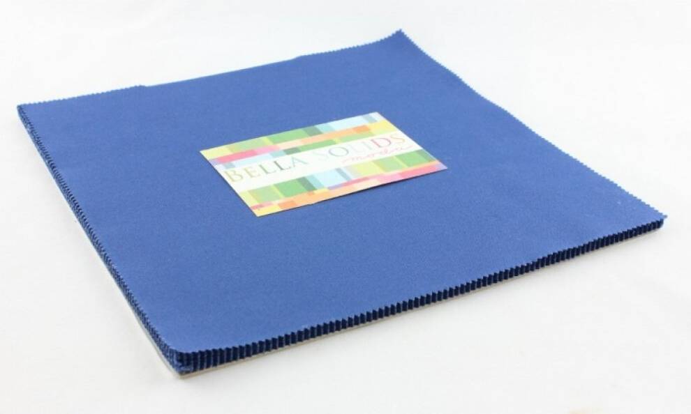 Moda Bella Solids Junior Layer Cake Blue
