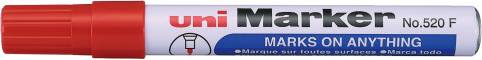 Permanent Marker 520F Rund Spids 12 Stk