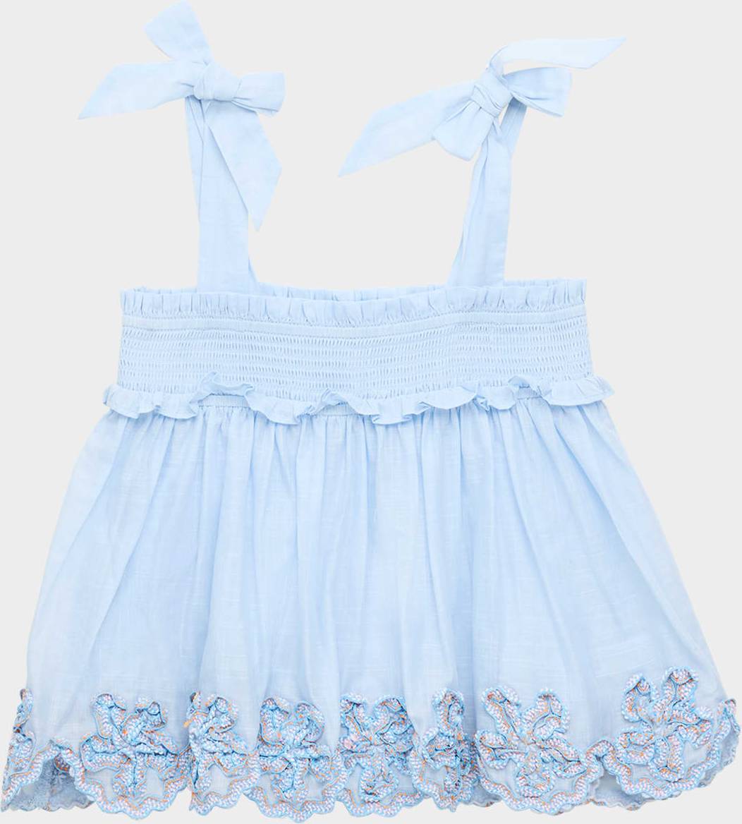 Zimmermann Girls Cascadian Ric Rac Top - Blue