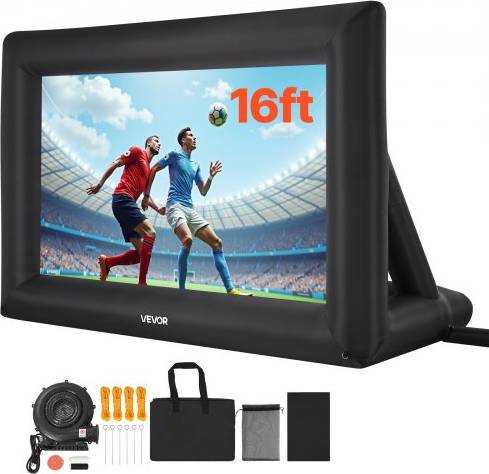 VEVOR 16 ft Inflatable Movie Screen 16 9