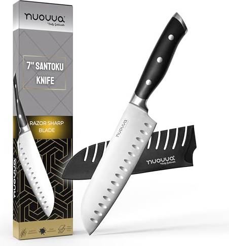 Professional Kitchen Knife Sharp Santoku Chef 7 Inch