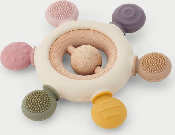SiliSoft Rattle Teether Earth