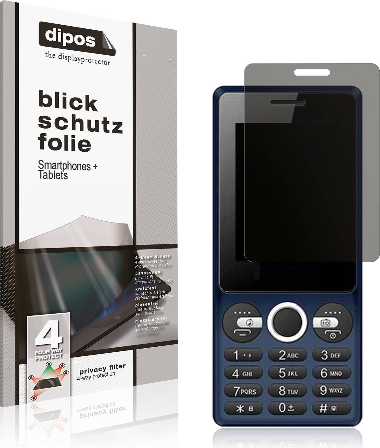 Dipos Screen Protector for Kall K24 Pro Privacy Filter