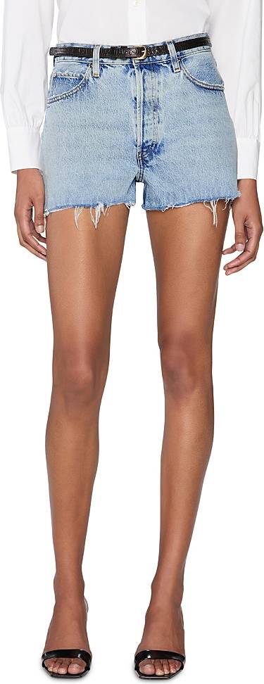 Frame Dare High-Rise Denim Shorts