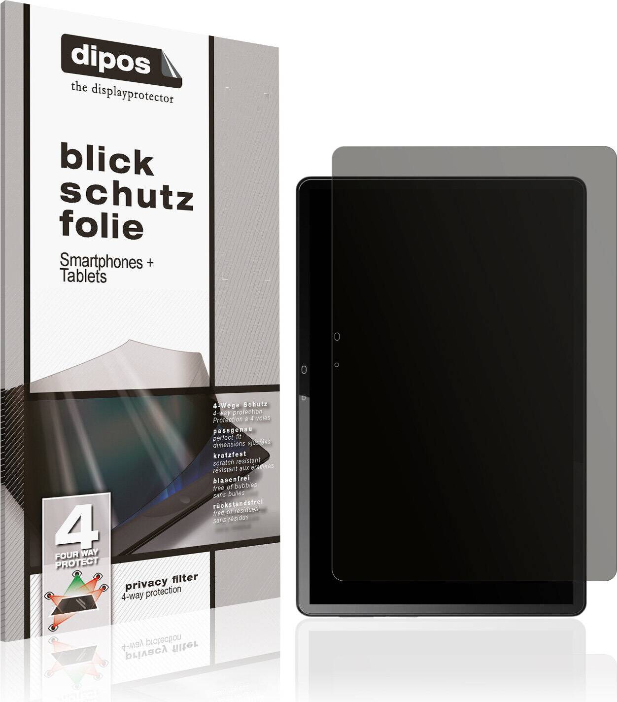 Dipos Screen Protector 10 Zoll Privacy Filter