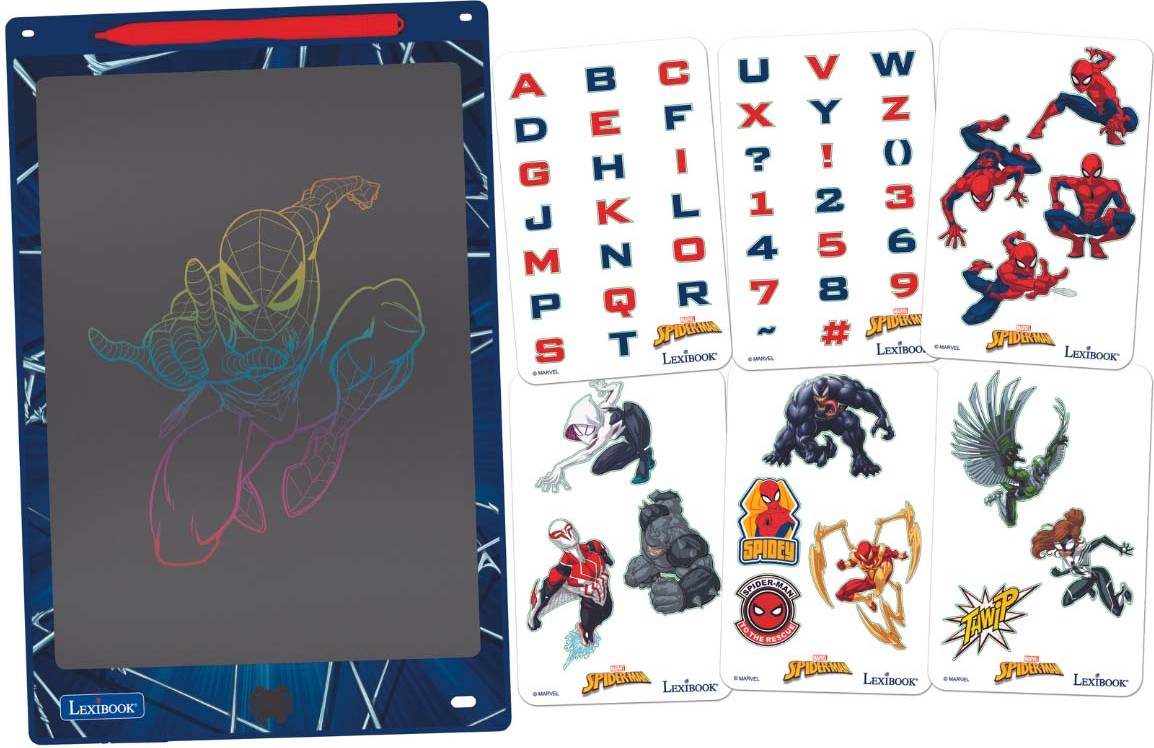 Drawing tablet with screen Lexibook Spidey Friends 11 Inch Multicolor Learning Drawing E-ink Tablet