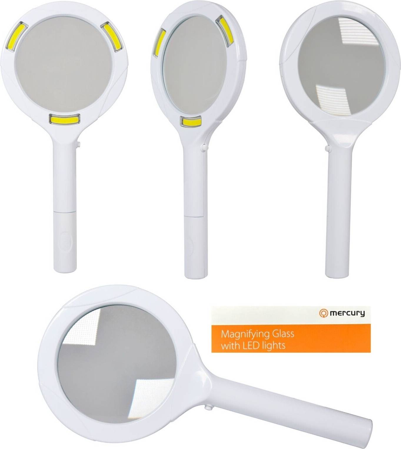 Mercury Handheld Magnifying Glass LED Light