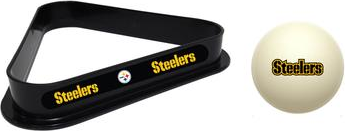 Pittsburgh Steelers Cue Ball Rack Set