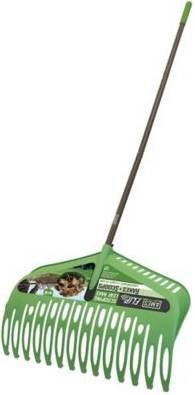 Leaf rake ames FLIP 14-Tine Poly Scooping Leaf Rake